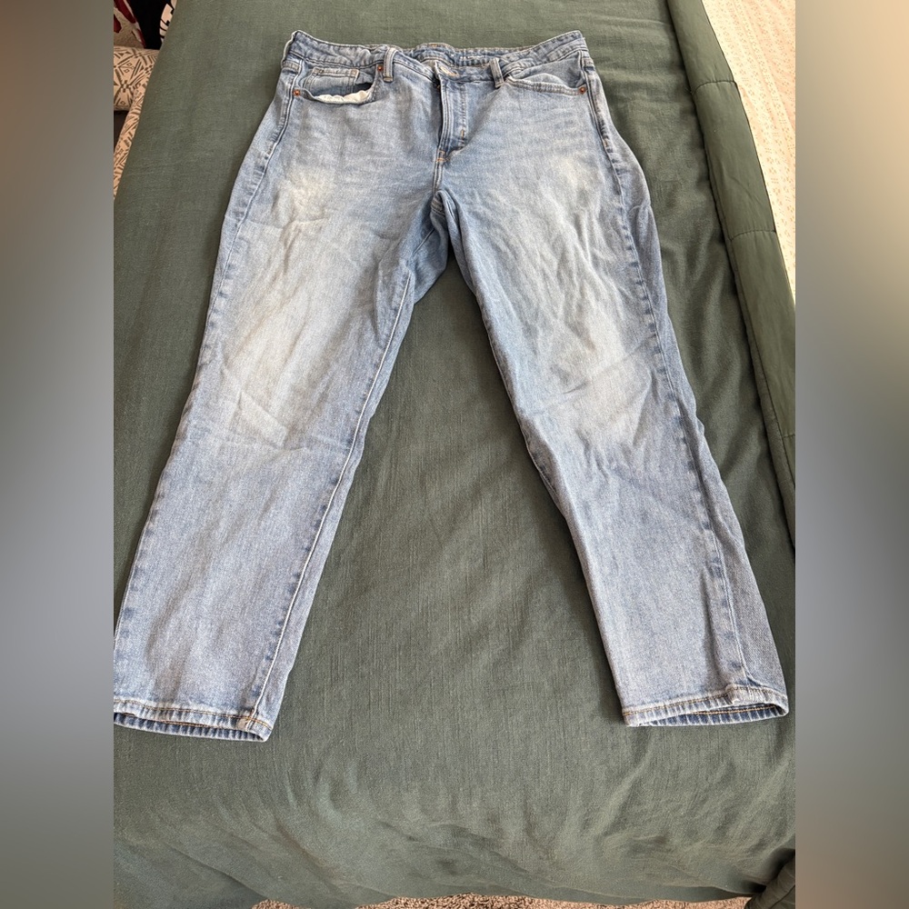 Old Navy Blue Straight Leg Jeans Classic Style